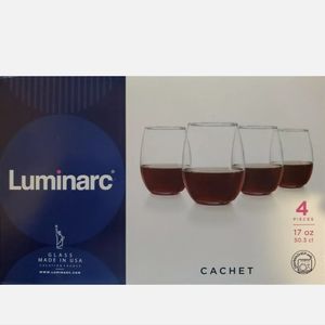 Luminarc Cachet 17oz Stemless Wine Set of 4